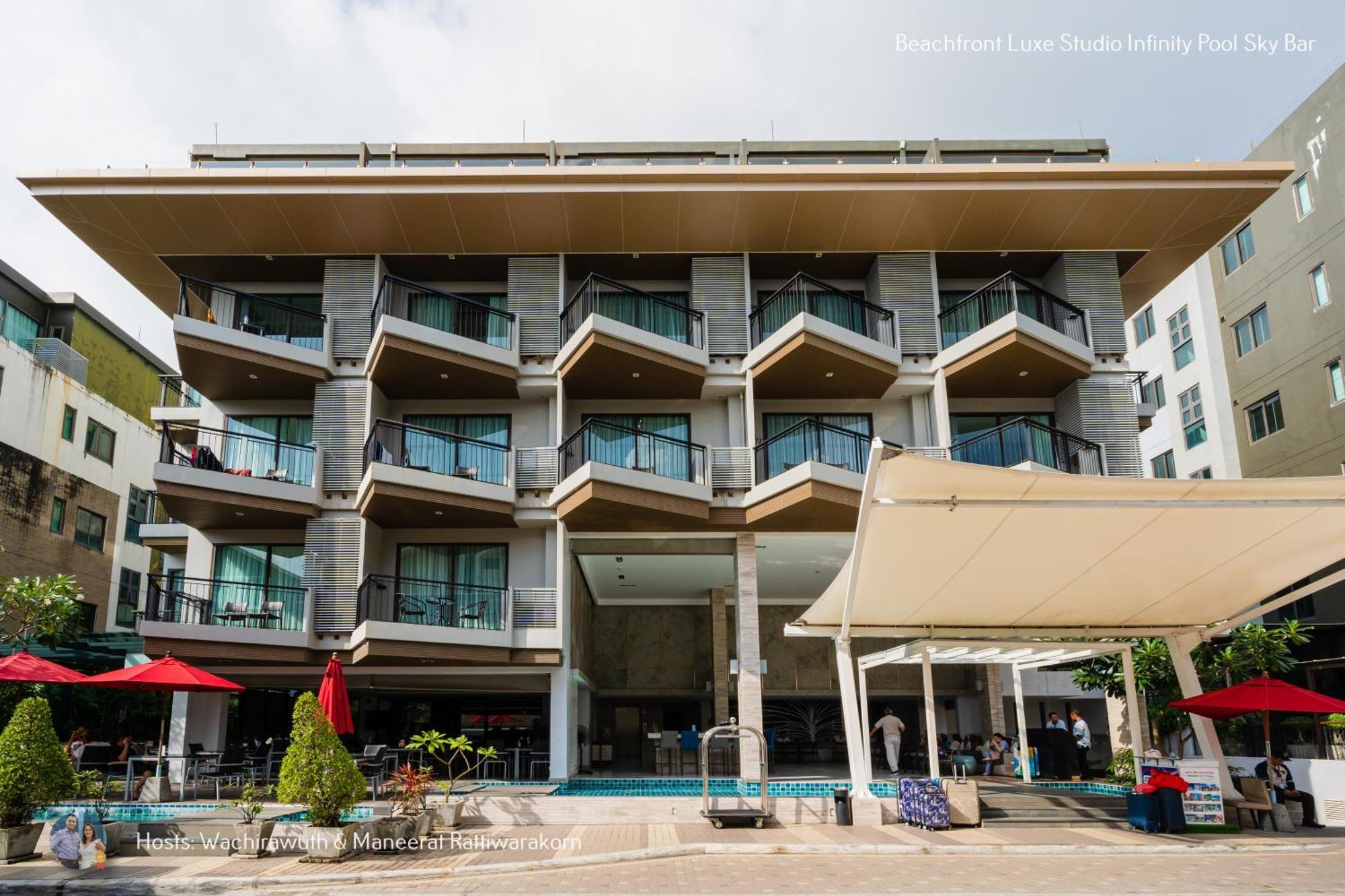 Beachfront Deluxe Infinity Pool Lägenhet Patong