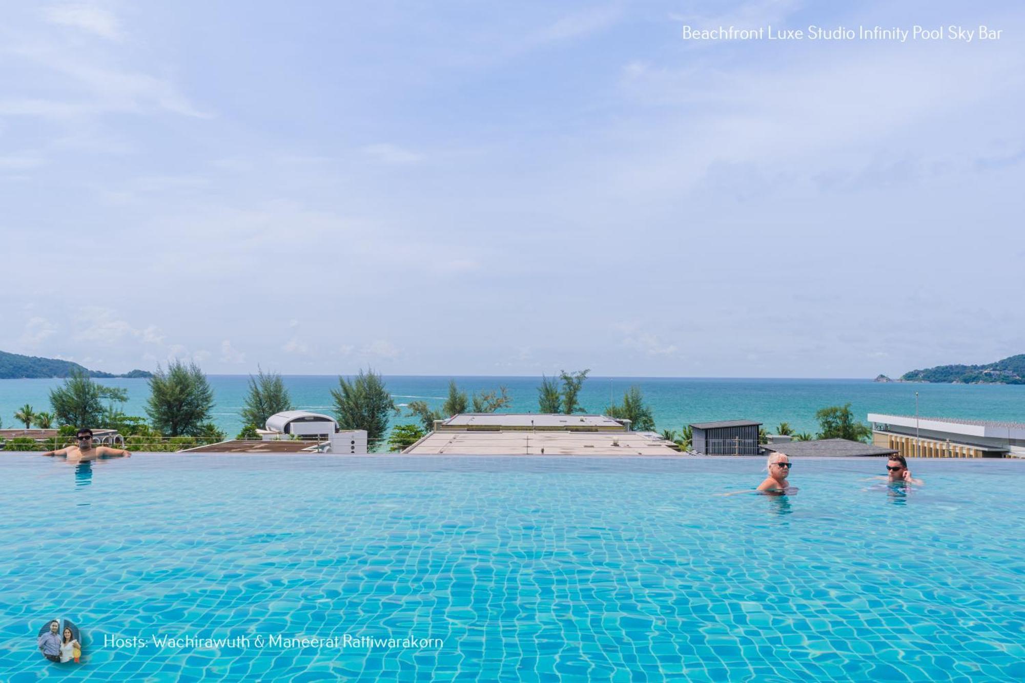 Beachfront Deluxe Infinity Pool Lägenhet Patong