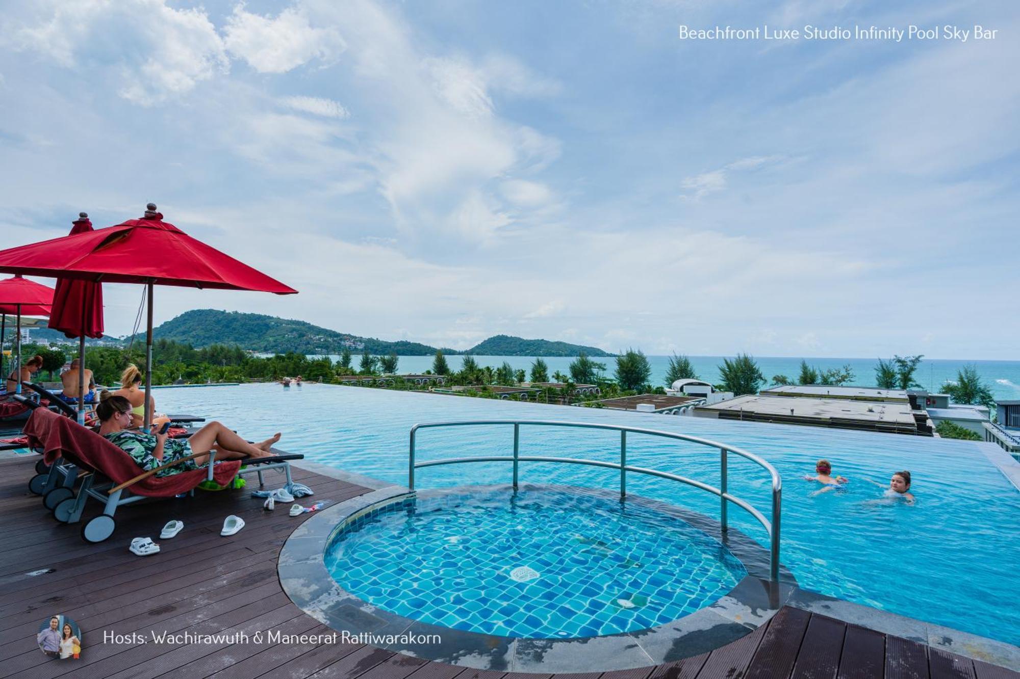 Lägenhet Beachfront Deluxe Infinity Pool *