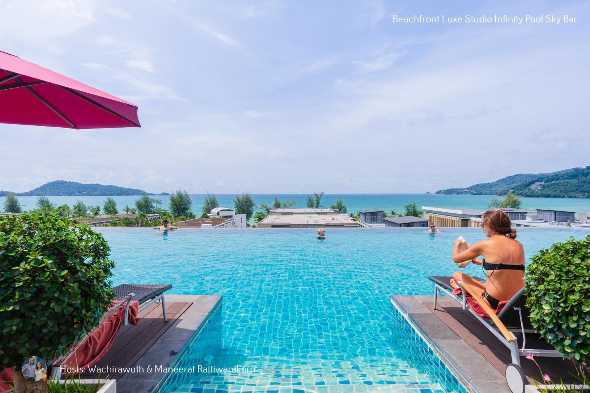 Beachfront Deluxe Infinity Pool Lägenhet Patong